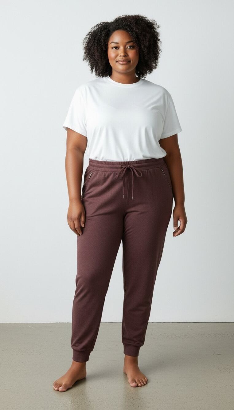 Zella Jogger Pants in Burgundy Brownie Womens size 1XL or XXL